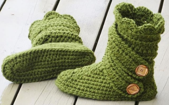 Bebekler İçin Sevimli Örgü Patikler
