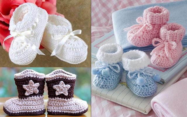 Bebekler İçin Sevimli Örgü Patikler