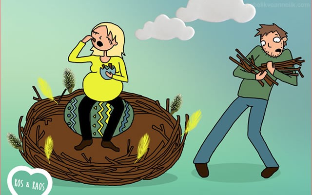 Hamilelikle İlgili Eğlenceli Karikatürler