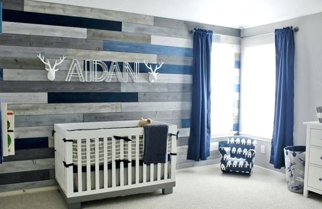 Lacivert (Navy) Renkli Bebek Odası